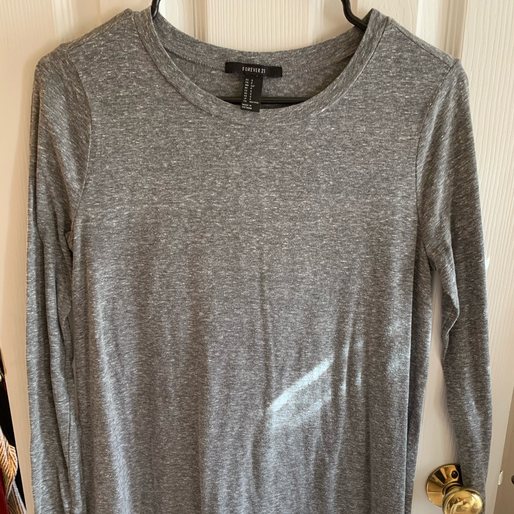 Forever 21 heather Grey tee shirt dress